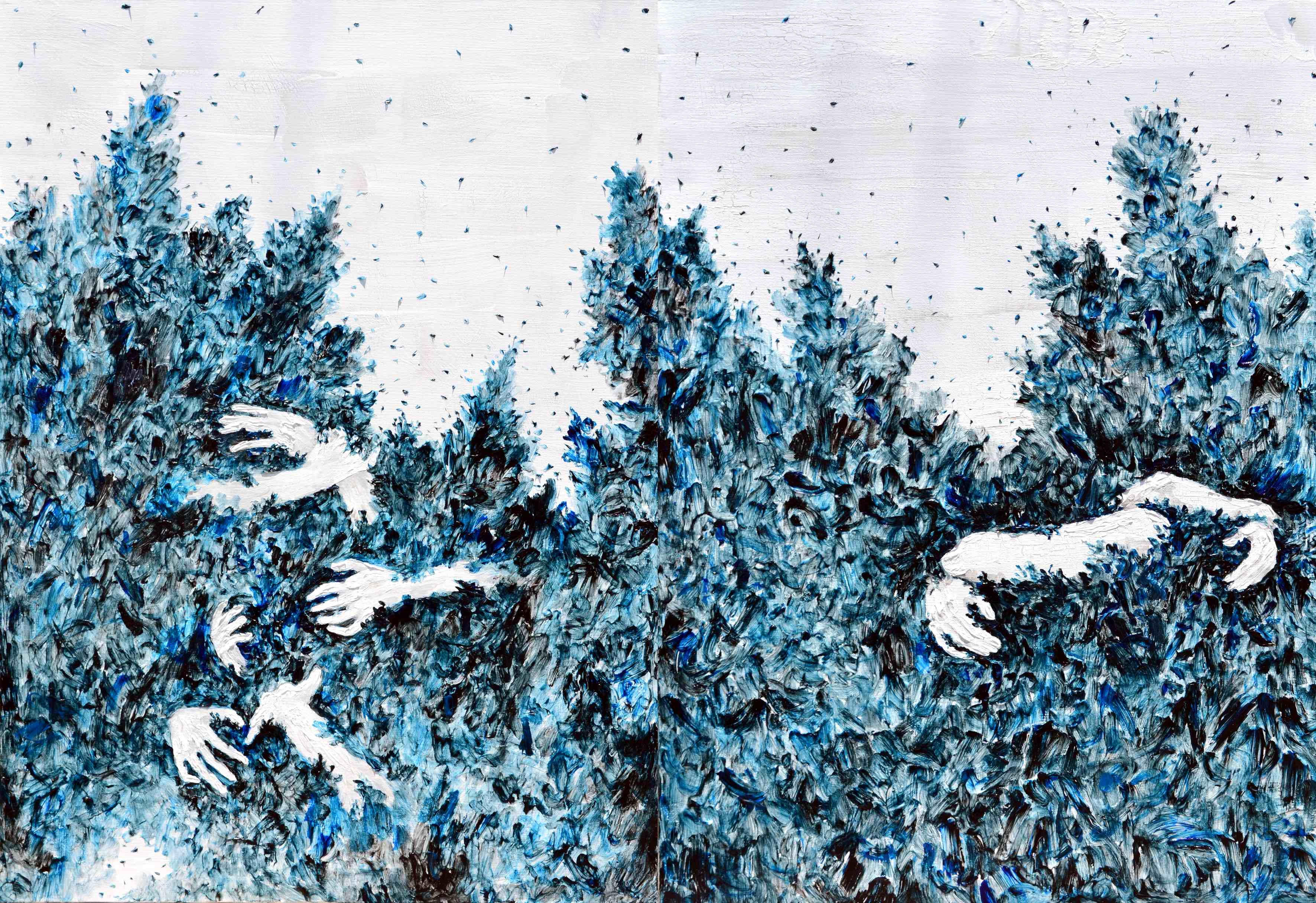 (ㄹ) 그럼에도,우리_캔버스에 아크릴,803x1168mmx2ea,2025