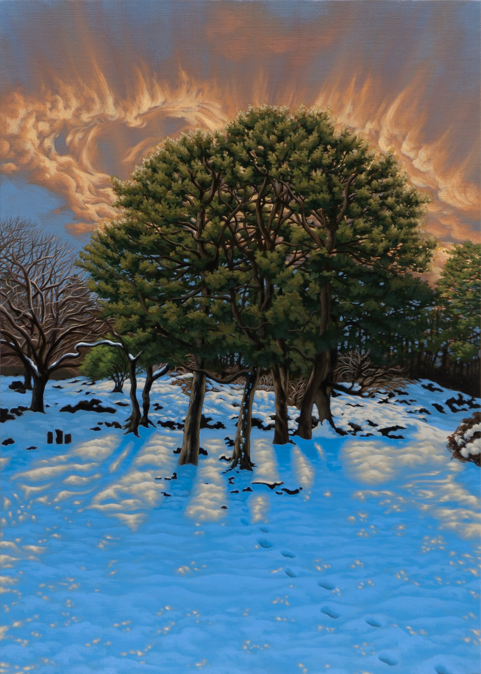 찬사, 72.7x50cm, acrylic on canvas, 2025