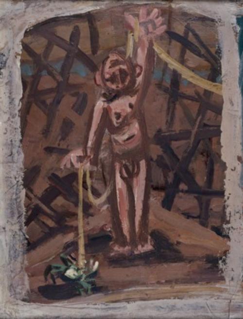 파란 게와 어린이