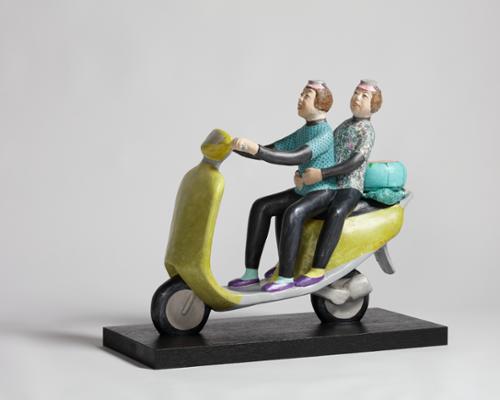 제주인 - 해녀와 오토바이