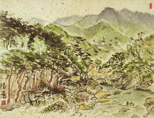 지리산 계곡에서