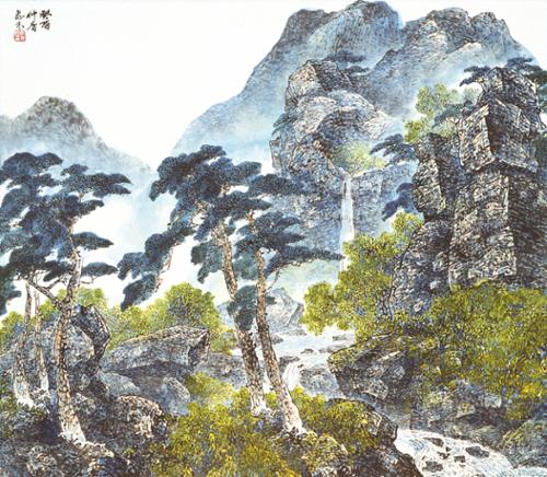 하경산수