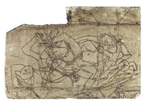 아이들에 둘러싸인 부부